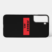 Samsung Galaxy black phone case Hoesje (Achterkant horizontaal)