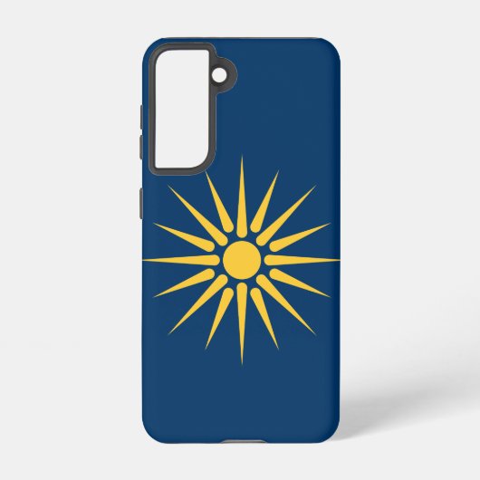 Samsung Galaxy S21 Case Flag of Macedonia, Greece Hoesje (Achterkant)