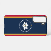 Samsung Galaxy S21 Case Flag of Mississippi Hoesje (Achterkant horizontaal)