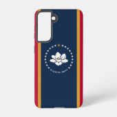Samsung Galaxy S21 Case Flag of Mississippi Samsung Galaxy Hoesje (Achterkant)