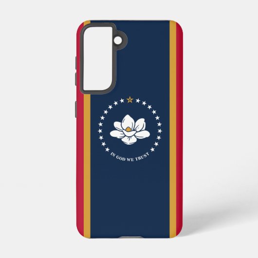 Samsung Galaxy S21 Case Flag of Mississippi Samsung Galaxy Hoesje (Achterkant)