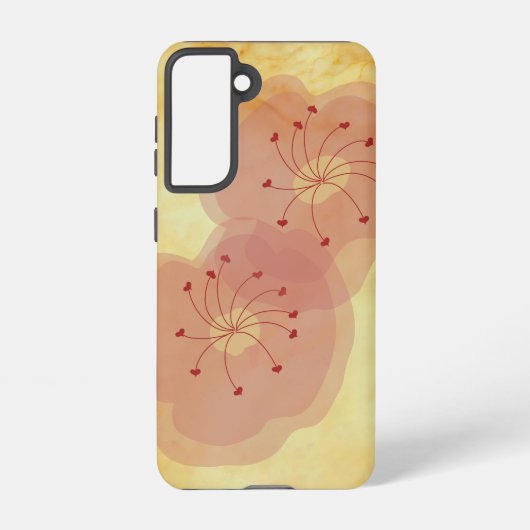Samsung Galaxy S21 Floral Phone Case Hoesje (Achterkant)