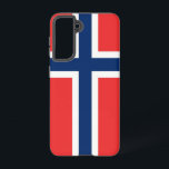 Samsung Galaxy S21 Hoesje<br><div class="desc">Verbeter uw Samsung Galaxy S21 met onze exclusieve telefoonhoes met de gewaagde en iconische vlag van Noorwegen. Deze met precisie en zorg vervaardigde cover beschermt niet alleen uw apparaat, maar viert ook het rijke culturele erfgoed van Noorwegen. Het ontwerp toont het rode, witte en blauwe kruis, dat de geschiedenis, eenheid...</div>