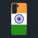 Samsung Galaxy S21 Hoesje<br><div class="desc">Voeg een vleugje Indian Pride toe aan je Samsung Galaxy S21 met onze exclusieve cover met de Indiase vlag! Deze cover, die met zorgvuldige aandacht voor detail is gemaakt, viert het Indiase erfgoed en de culturele rijkdom. Het ontwerp toont trots het iconische driekleurenpatroon van saffraan, wit en groen, met de...</div>