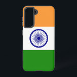 Samsung Galaxy S21 Hoesje<br><div class="desc">Voeg een vleugje Indian Pride toe aan je Samsung Galaxy S21 met onze exclusieve cover met de Indiase vlag! Deze cover, die met zorgvuldige aandacht voor detail is gemaakt, viert het Indiase erfgoed en de culturele rijkdom. Het ontwerp toont trots het iconische driekleurenpatroon van saffraan, wit en groen, met de...</div>