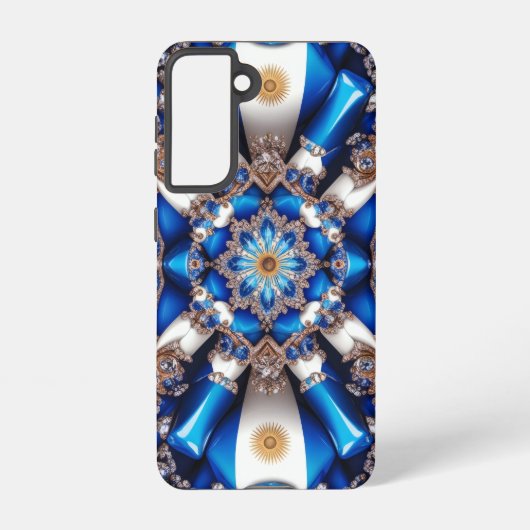 Samsung Galaxy S21 Hoesje Argentijnse kleuren (Achterkant)