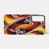 Samsung Galaxy S21 Hoesje Belgische kleuren (Achterkant horizontaal)