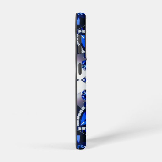 Samsung Galaxy S21 Hoesje blauw wit kleuren (Rechterkant)