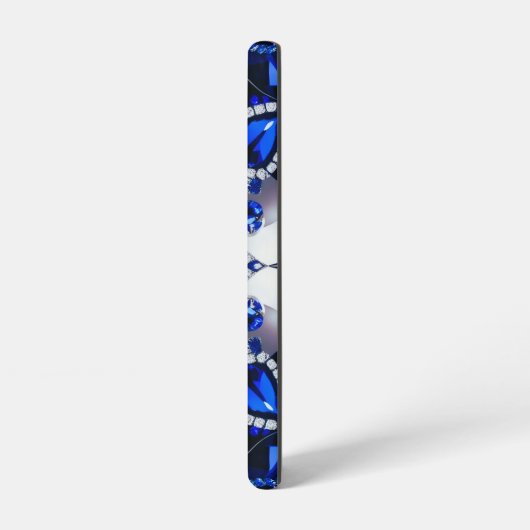 Samsung Galaxy S21 Hoesje blauw wit kleuren (Linkerkant)