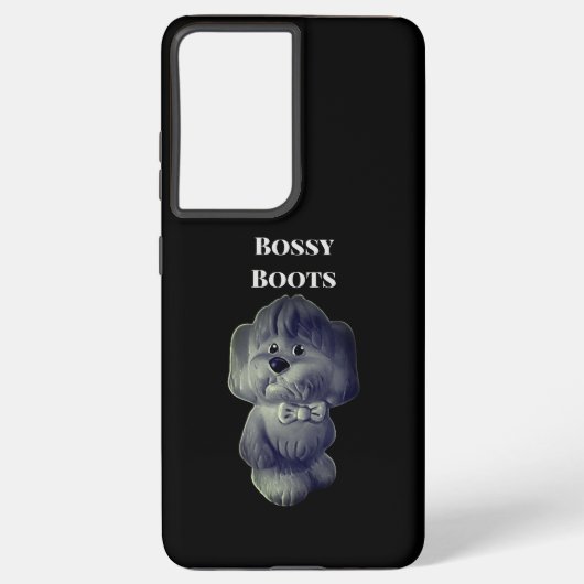 samsung galaxy s21 hoesje Bossy Boots ontwerp (Achterkant)