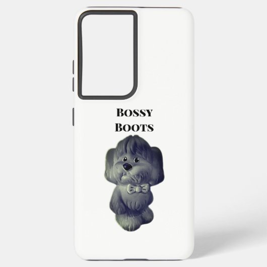 samsung galaxy s21 hoesje Bossy Boots ontwerp (Achterkant)