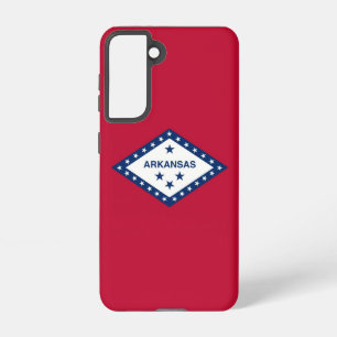 Samsung Galaxy S21 Hoesje Flag of Arkansas, VS.