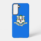 Samsung Galaxy S21 Hoesje Flag of Connecticut, VS (Achterkant)