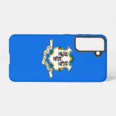 Samsung Galaxy S21 Hoesje Flag of Connecticut, VS (Achterkant horizontaal)