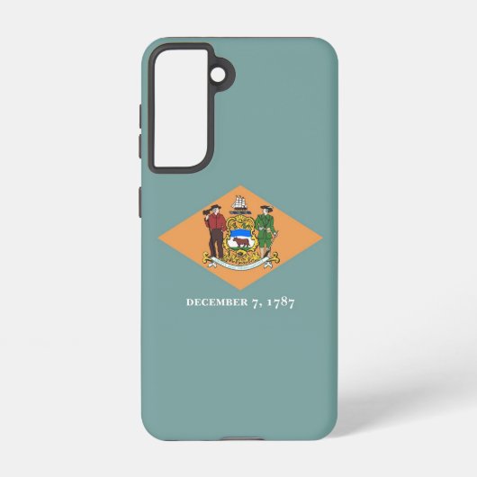 Samsung Galaxy S21 Hoesje Flag of Delaware, Vereni (Achterkant)