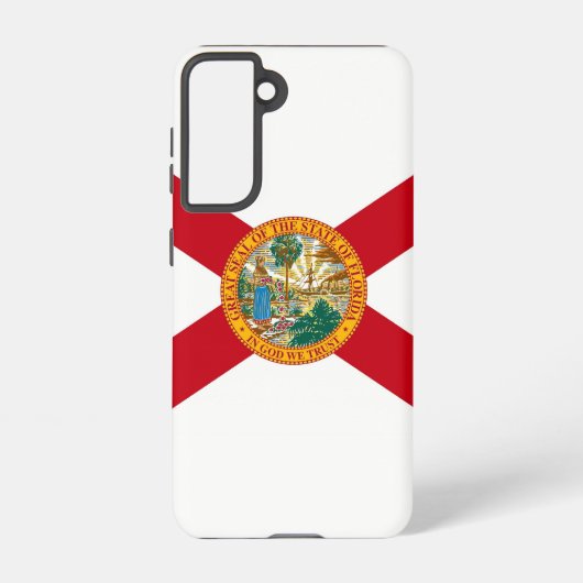 Samsung Galaxy S21 Hoesje Flag of Florida, VS (Achterkant)