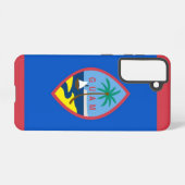 Samsung Galaxy S21 Hoesje Flag of Guam, Verenigde  (Achterkant horizontaal)