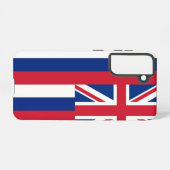 Samsung Galaxy S21 Hoesje Flag of Hawaii, Verenigd (Achterkant horizontaal)