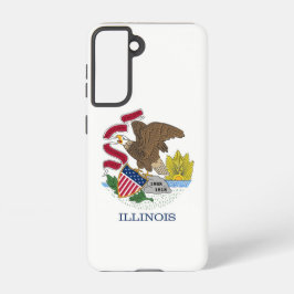 Samsung Galaxy S21 Hoesje Flag of Illinois, Vereni