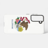 Samsung Galaxy S21 Hoesje Flag of Illinois, Vereni (Achterkant horizontaal)