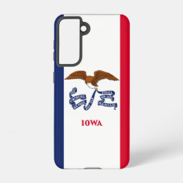 Samsung Galaxy S21 Hoesje Flag of Iowa, Verenigde 
