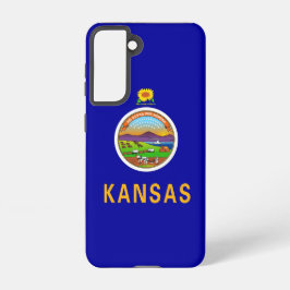 Samsung Galaxy S21 Hoesje Flag of Kansas, Verenigd