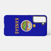 Samsung Galaxy S21 Hoesje Flag of Kansas, Verenigd (Achterkant horizontaal)