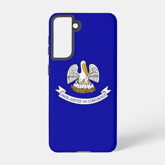 Samsung Galaxy S21 Hoesje Flag of Louisiana (Achterkant)