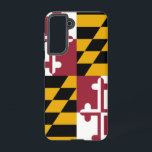 Samsung Galaxy S21 Hoesje Flag of Maryland, Vereni<br><div class="desc">Maak van je Samsung Galaxy S21 een feestje in Maryland's trots met onze exclusieve telefoonhoes met de staatsvlag! Deze cover, die met veel aandacht voor details is gemaakt, laat met trots de onderscheidende elementen van de Maryland-vlag zien. Het heeft een uniek ontwerp van afwisselende kwadranten van zwart en goud met...</div>