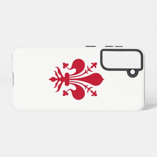 Samsung Galaxy S21 Hoesje Flag van Florence, Itali (Achterkant horizontaal)