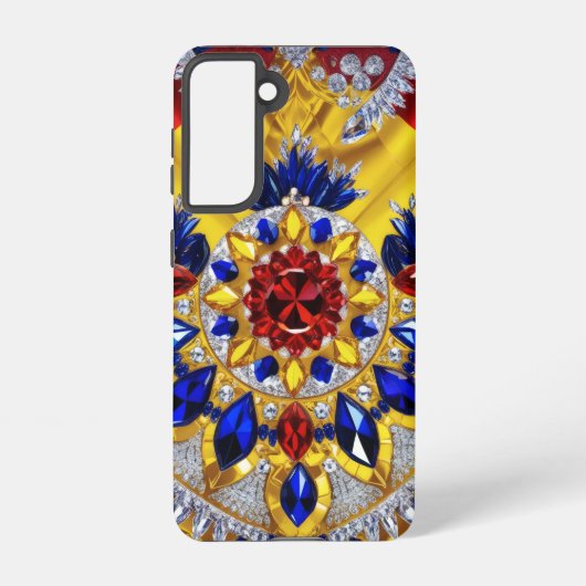 Samsung Galaxy S21 Hoesje Roemeens kleuren (Achterkant)