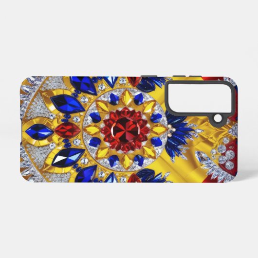 Samsung Galaxy S21 Hoesje Roemeens kleuren (Achterkant horizontaal)