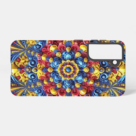 Samsung Galaxy S21 Hoesje Roemeens kleuren (Achterkant horizontaal)