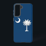 Samsung Galaxy S21 Hoesje van South Carolina<br><div class="desc">Maak van uw Samsung Galaxy S21 een symbool van South Carolina trots met onze exclusieve telefoonhoes met de vlag van South Carolina! Deze telefoonhoes is gemaakt met nauwgezette aandacht voor detail en viert het rijke erfgoed en de culturele trots van South Carolina. Het ontwerp toont een vlag met een witte...</div>