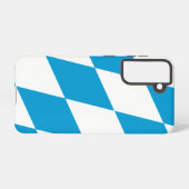 Samsung Galaxy S21 Hoesje Vlag van Beieren (Achterkant horizontaal)