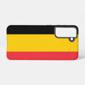 Samsung Galaxy S21 Hoesje Vlag van België (Achterkant horizontaal)
