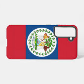 Samsung Galaxy S21 Hoesje Vlag van Belize (Achterkant horizontaal)