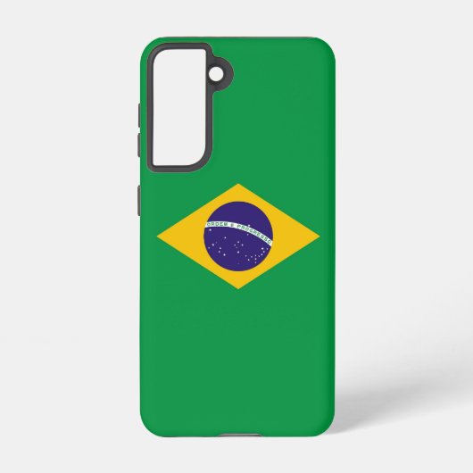 Samsung Galaxy S21 Hoesje Vlag van Brazilië (Achterkant)