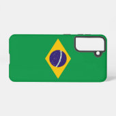 Samsung Galaxy S21 Hoesje Vlag van Brazilië (Achterkant horizontaal)
