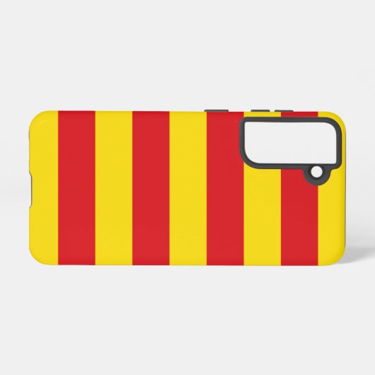 Samsung Galaxy S21 Hoesje Vlag van Catalonië (Achterkant horizontaal)