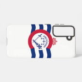 Samsung Galaxy S21 Hoesje Vlag van Cincinnati (Achterkant horizontaal)