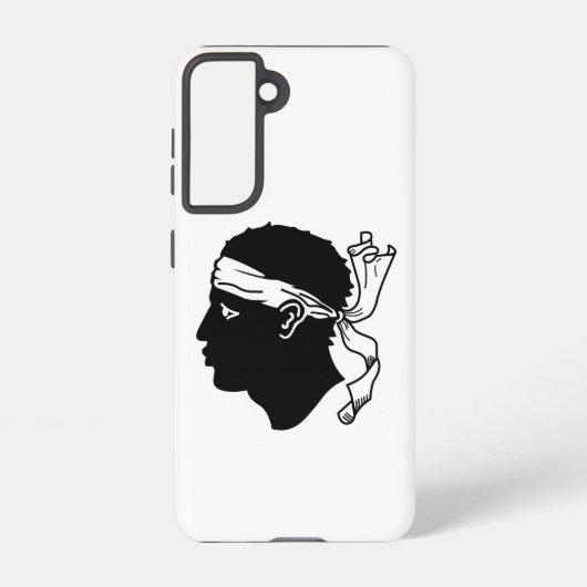 Samsung Galaxy S21 Hoesje Vlag van Corsica, Frankr (Achterkant)