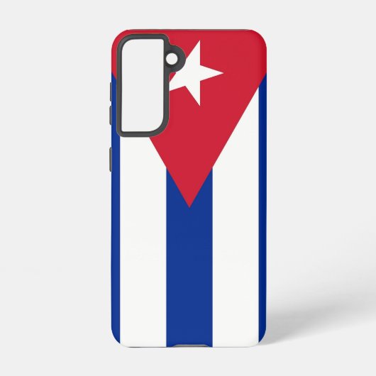 Samsung Galaxy S21 Hoesje Vlag van Cuba (Achterkant)