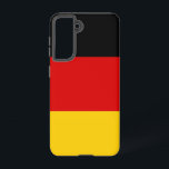 Samsung Galaxy S21 Hoesje Vlag van Duitsland<br><div class="desc">Maak van uw Samsung Galaxy S21 een toonbeeld van Duitse trots met onze exclusieve cover met de vlag van Duitsland! Deze cover, die met veel aandacht voor detail is gemaakt, laat met trots het iconische ontwerp van de Duitse vlag zien. De vlag toont drie horizontale strepen van zwart, rood en...</div>