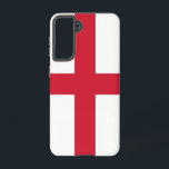 Samsung Galaxy S21 Hoesje Vlag van Engeland<br><div class="desc">Introductie van ons Samsung Galaxy S21 hoesje met de vlag van Engeland, ontworpen om bescherming te combineren met een viering van het Engelse erfgoed! Dit hoesje, gemaakt met nauwgezette aandacht voor detail, toont met trots het iconische St. George's Cross op een witte achtergrond, die de geschiedenis, traditie en nationale trots...</div>