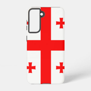 Samsung Galaxy S21 Hoesje Vlag van Georgië