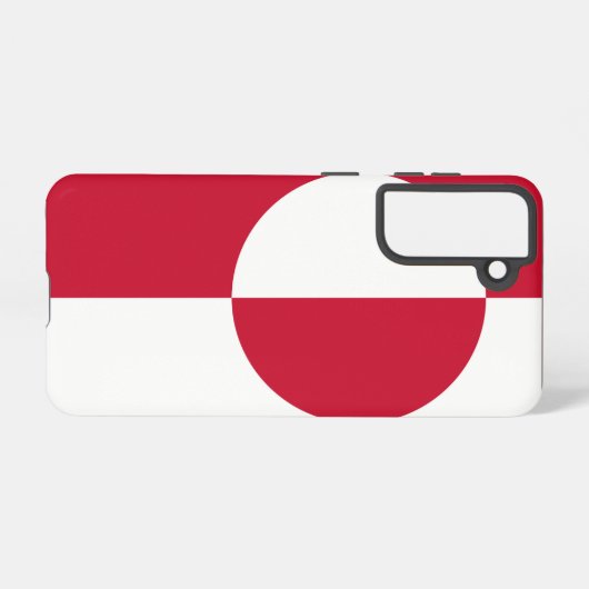 Samsung Galaxy S21 Hoesje Vlag van Groenland (Achterkant horizontaal)