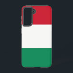 Samsung Galaxy S21 Hoesje Vlag van Hongarije<br><div class="desc">Maak van uw Samsung Galaxy S21 een Hongaars hoogstandje met onze exclusieve cover met de Hongaarse vlag! Deze cover is vervaardigd met zorgvuldige aandacht voor detail en is een eerbetoon aan het rijke culturele erfgoed van Hongarije. Het ontwerp toont met trots het iconische driekleurenpatroon van rode, witte en groene horizontale...</div>