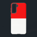 Samsung Galaxy S21 Hoesje Vlag van Indonesië<br><div class="desc">Voeg een vleugje Indonesische trots toe aan uw dagelijkse technologie met ons exclusieve Samsung Galaxy S21-hoesje met de vlag van Indonesië! Deze telefoonhoes is gemaakt met nauwgezette aandacht voor detail en is meer dan alleen bescherming - het is een viering van het erfgoed en de culturele trots van Indonesië. Het...</div>