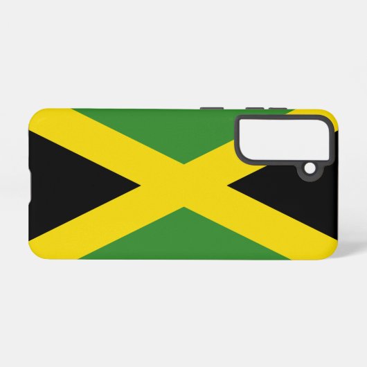 Samsung Galaxy S21 Hoesje Vlag van Jamaica (Achterkant horizontaal)